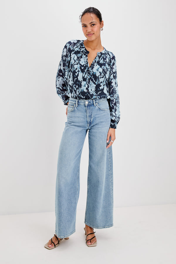 Rails Nessie Top Indigo Blossoms