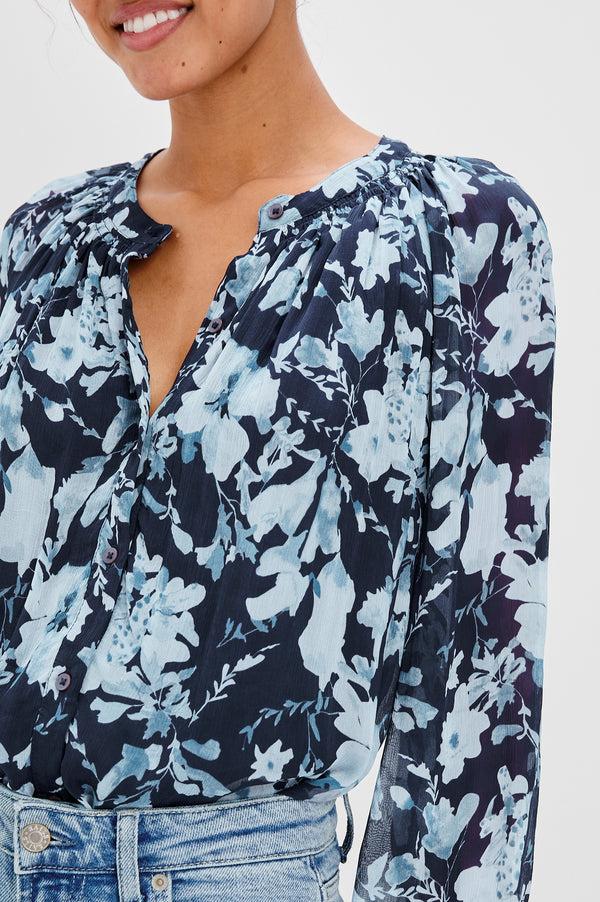 rails Nessie top Indigo Blossoms