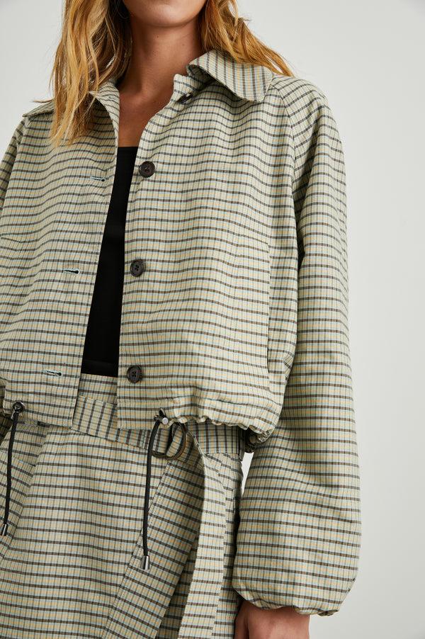 rails North jacket Sage Mini Check
