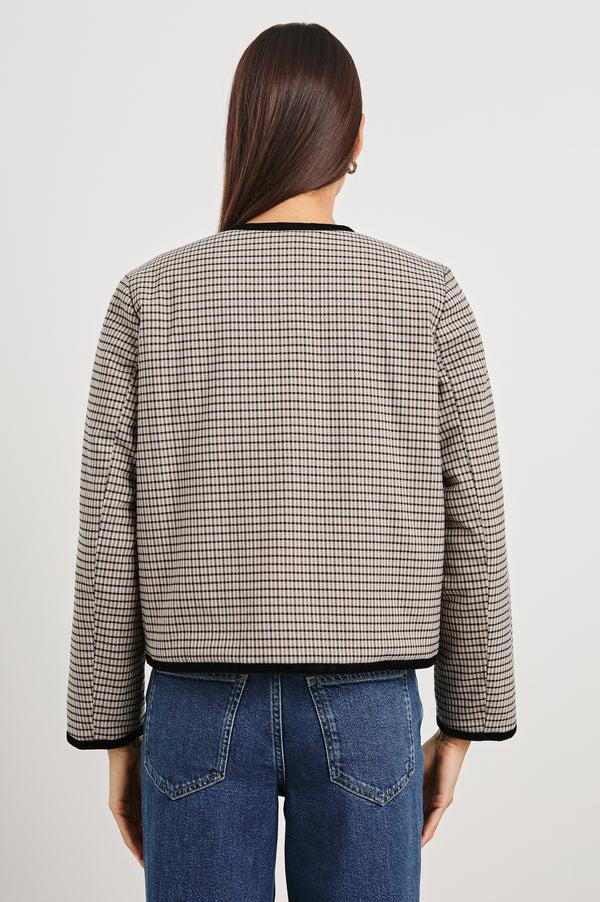 Rails Nota Jacket Ice Taupe Mini Check