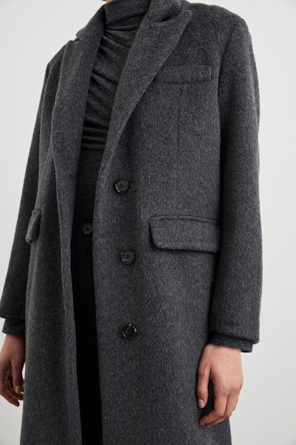 rails Opera coat Charcoal