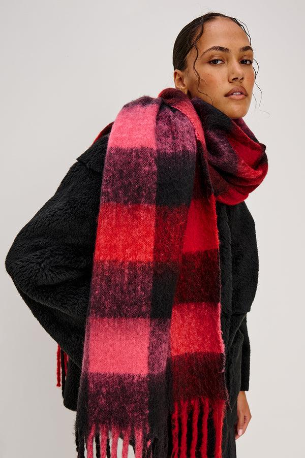 Rails Oslo Scarf Scarlet Onyx Pink