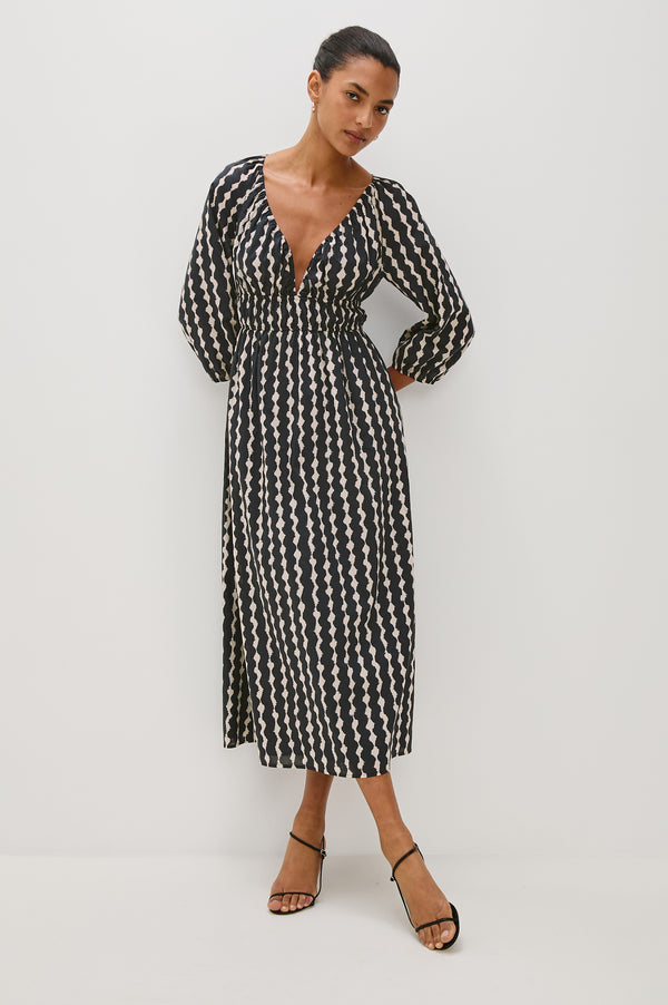 Rails Paio Dress Painted Noir