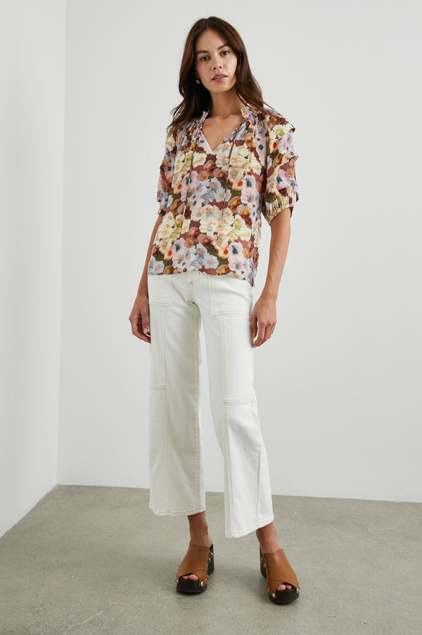 Rails Paris Top Painted Floral