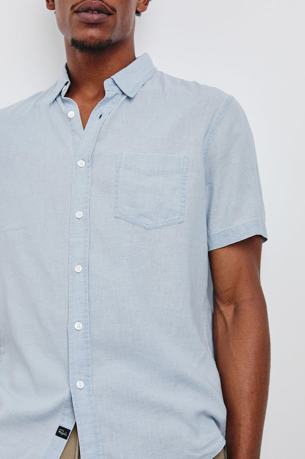 rails Paros shirt Blue Lagoon
