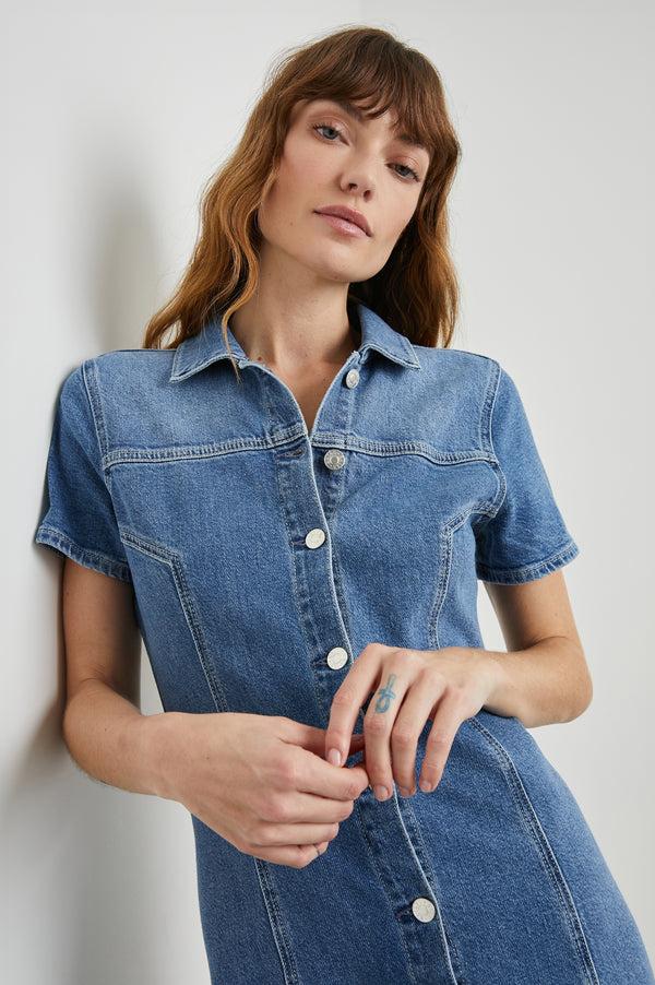 Rails Pasadena Dress Cadet Blue