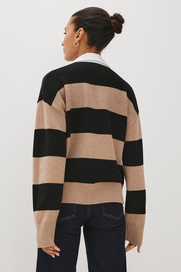 Rails Paxton Sweater Oatmeal Black
