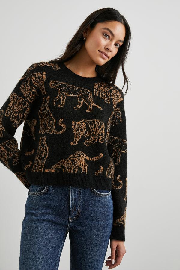 Rails Perci Sweater Camel Wild Cats