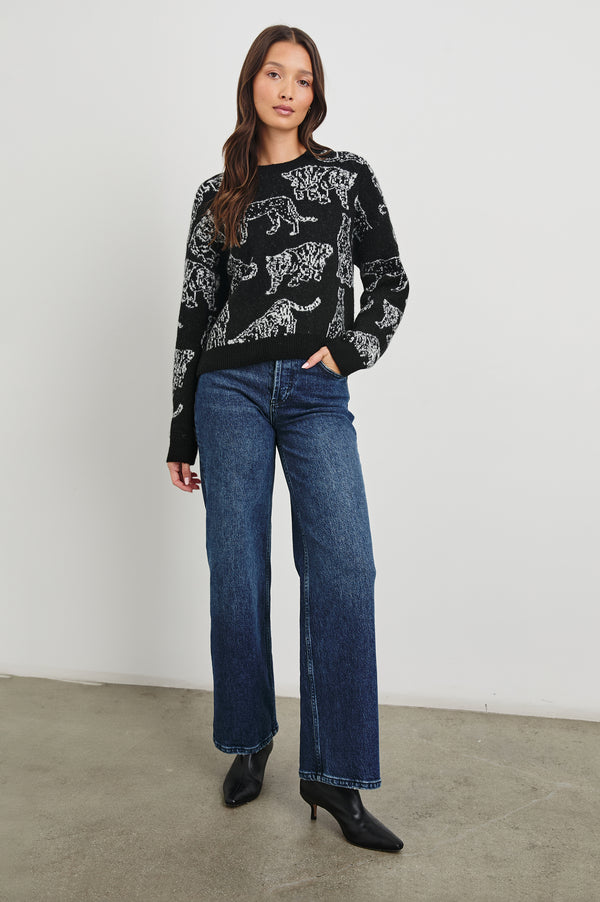 Rails Perci Sweater Charcoal Cats