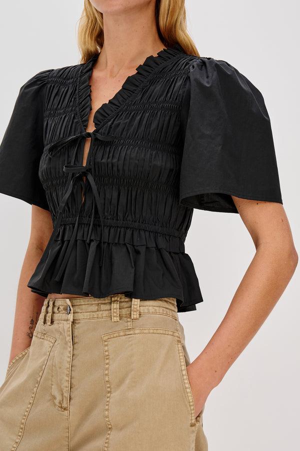 rails Portia top Black