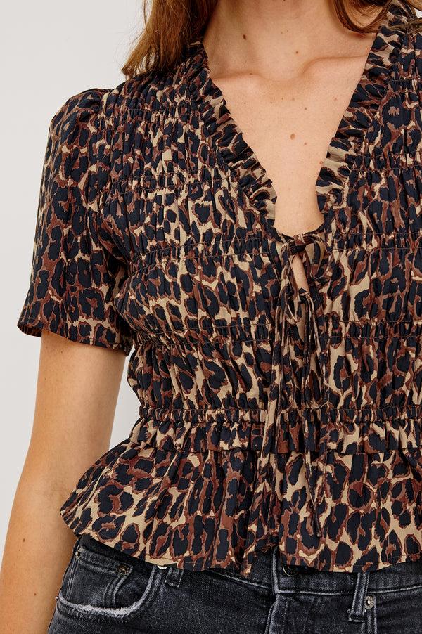 rails Portia top Brown Nala