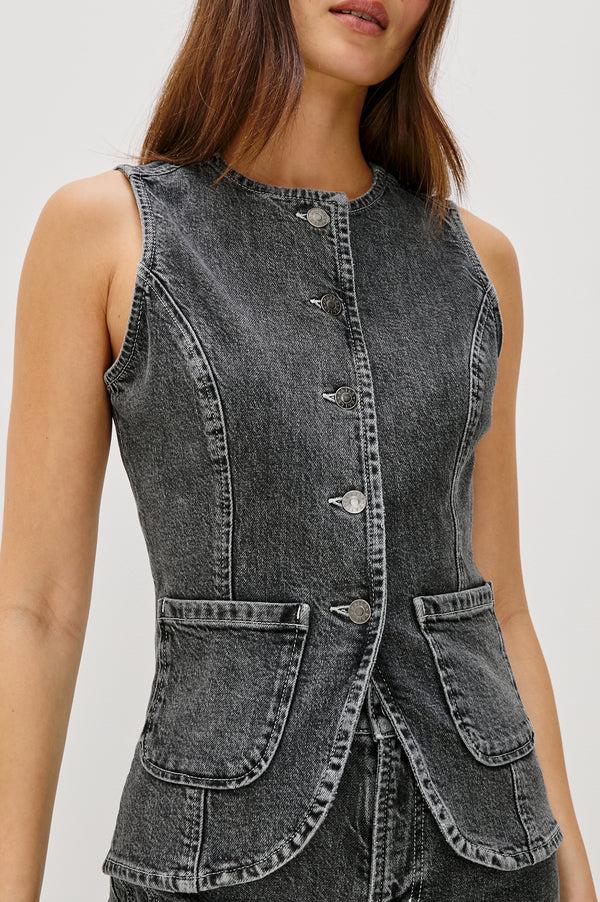 rails Portola vest Washed Charcoal