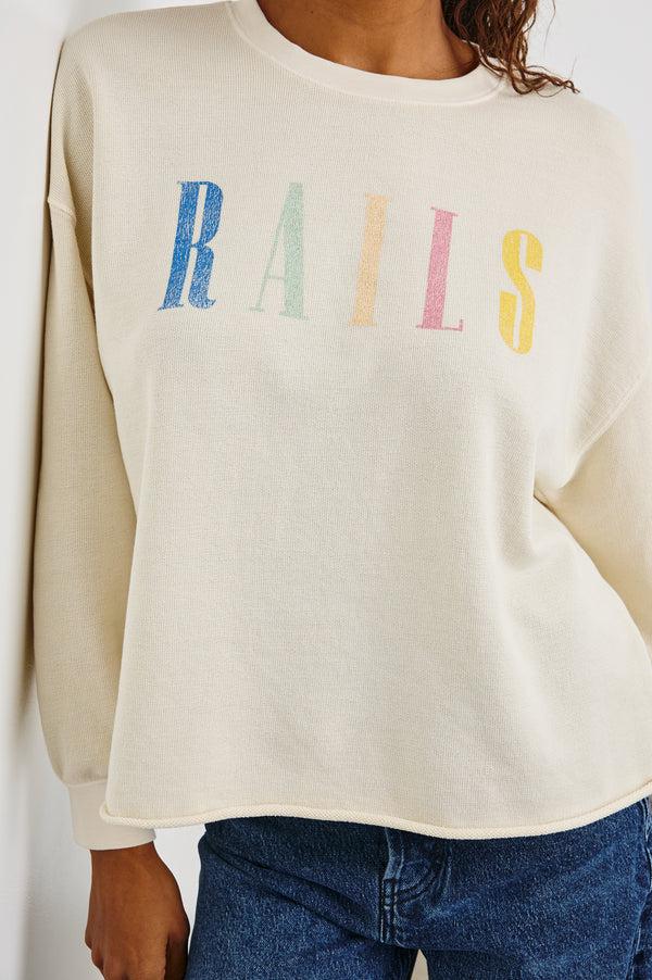 rails Rails signature sweatshirt Ivory