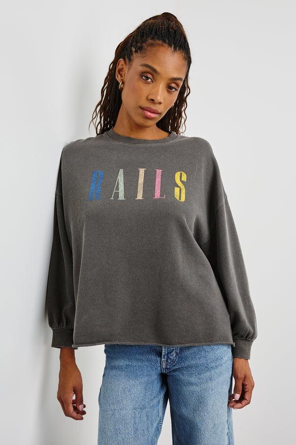 Rails Rails Signature Sweatshirt Vintage Black