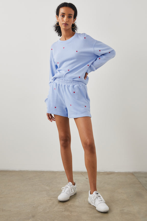 Rails Ramona Sweatshirt Pink Heart Embroidery