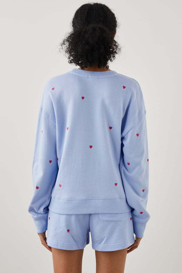 Rails Ramona Sweatshirt Pink Heart Embroidery