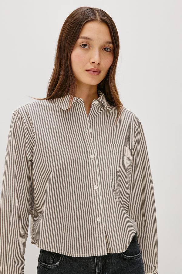 Rails Ramy Shirt Noir Stripe