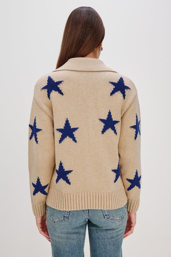 Rails Rhea Sweater Camel Cobalt Stars