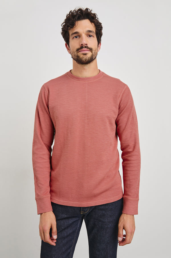 Rails Rheese Long Sleeve Tee Red Brick