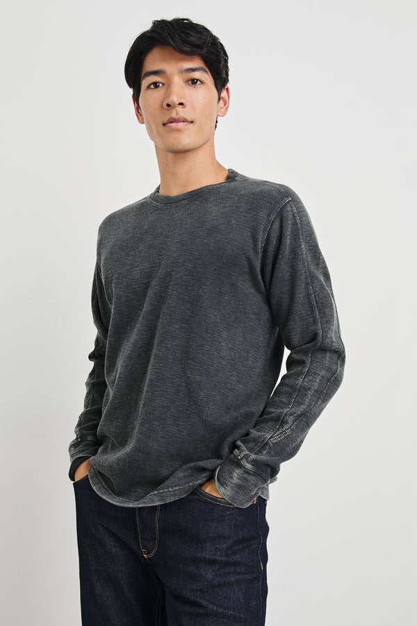 Rails Rheese Long Sleeve Tee Washed Black