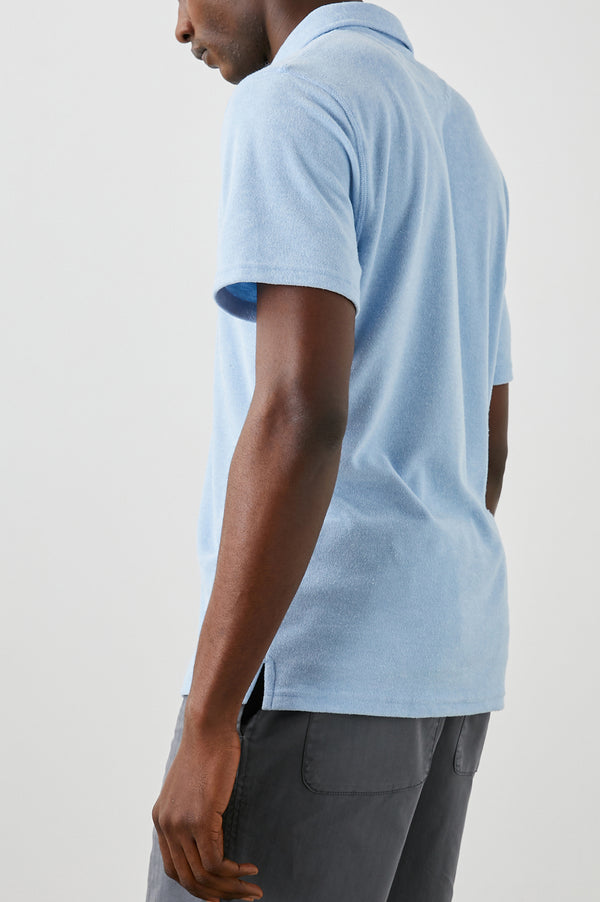 Rails Rhen Polo Shirt Terry Chambray Blue