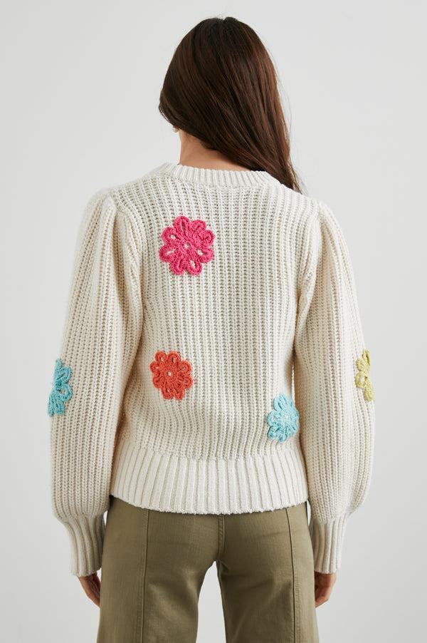 Rails Romy Sweater Ivory Multi Daisies