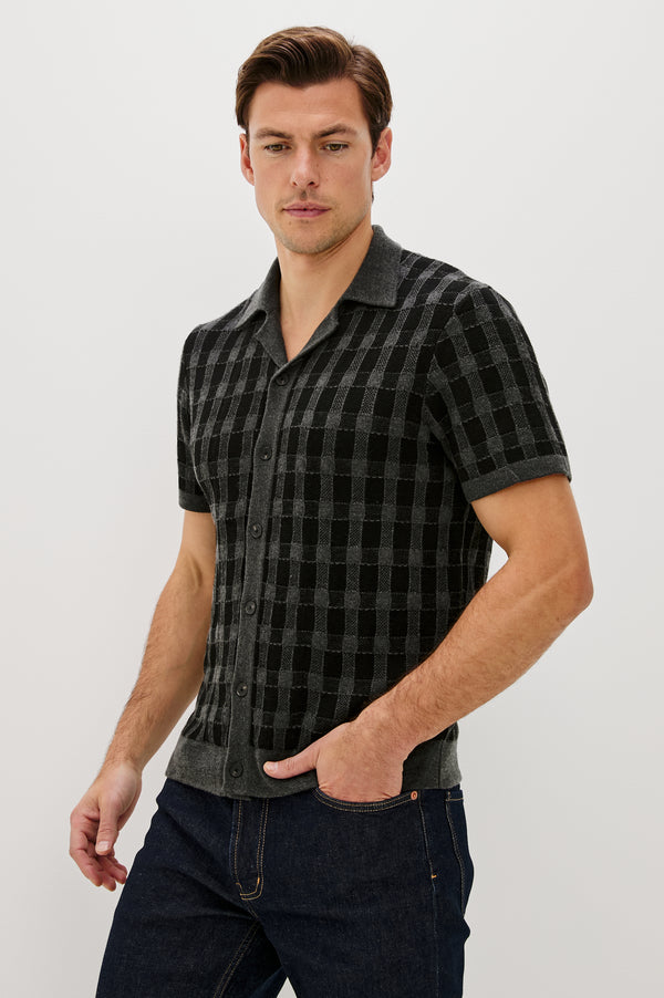 Rails Ronan Shirt Charcoal Black