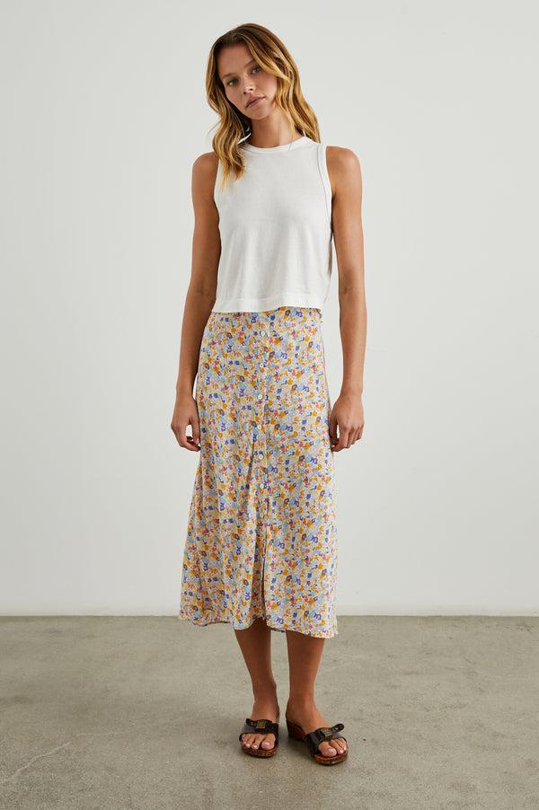 Rails Rosetta Skirt Papaya Flowers