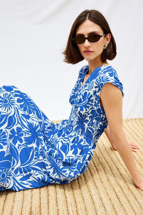 rails Roxanne dress Blue Riviera