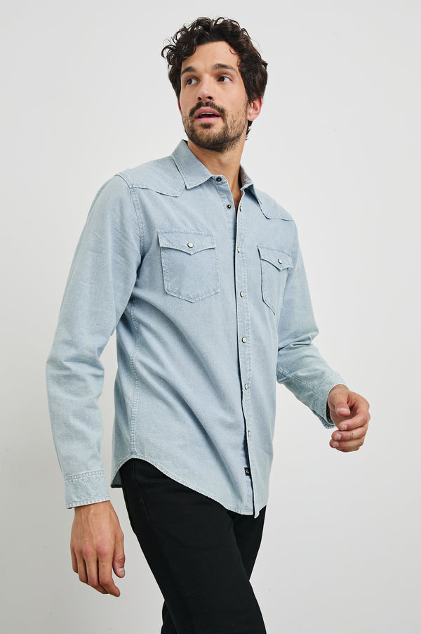 Rails Roy Shirt Sunfaded Indigo