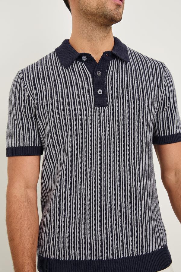 Rails Royce Polo Shirt Navy Grey