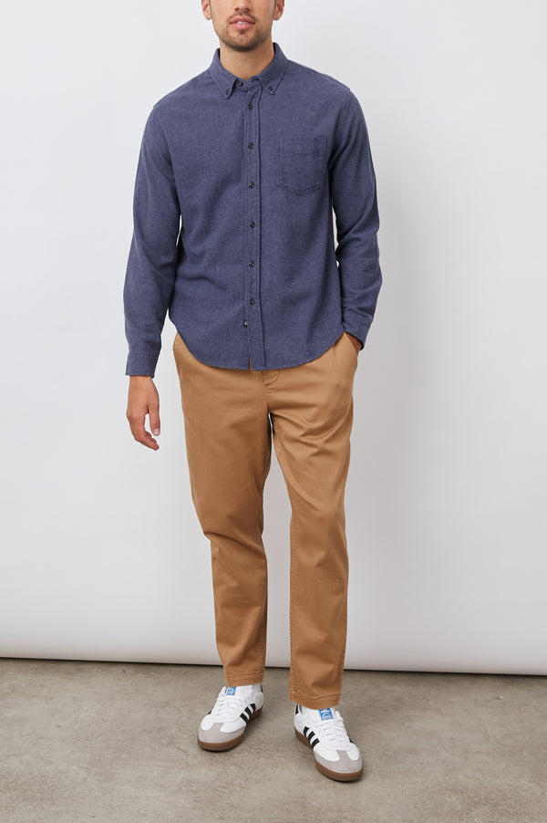 Rails Runson Shirt Heather Blue