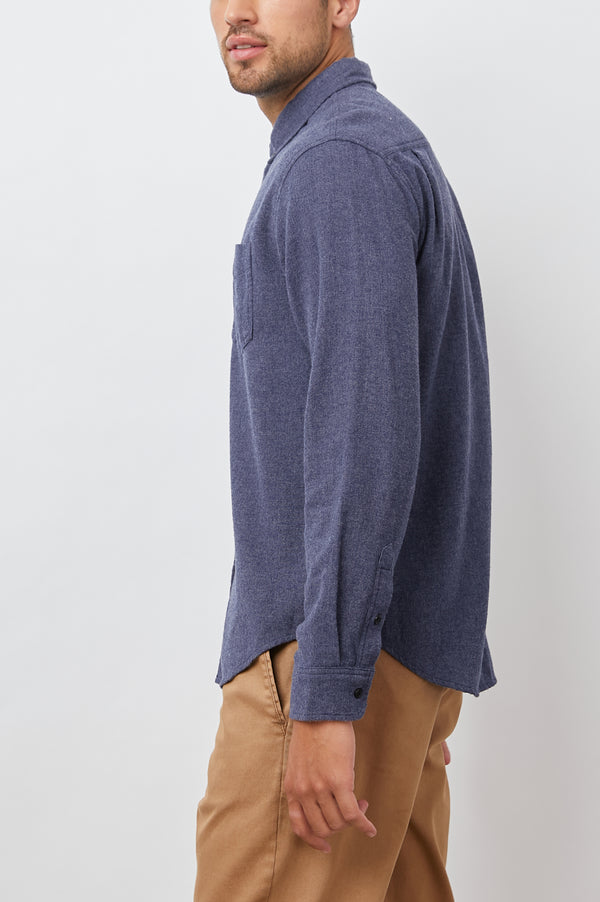 Rails Runson Shirt Heather Blue