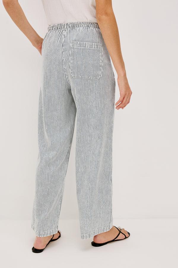 Rails Sanderson Pant Indigo Railroad Stripe