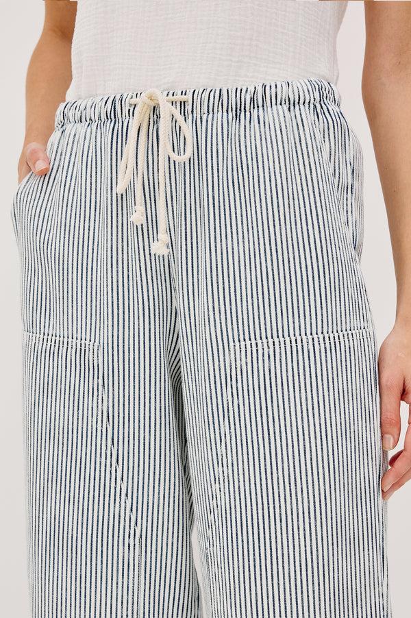 rails Sanderson pant Indigo Railroad Stripe
