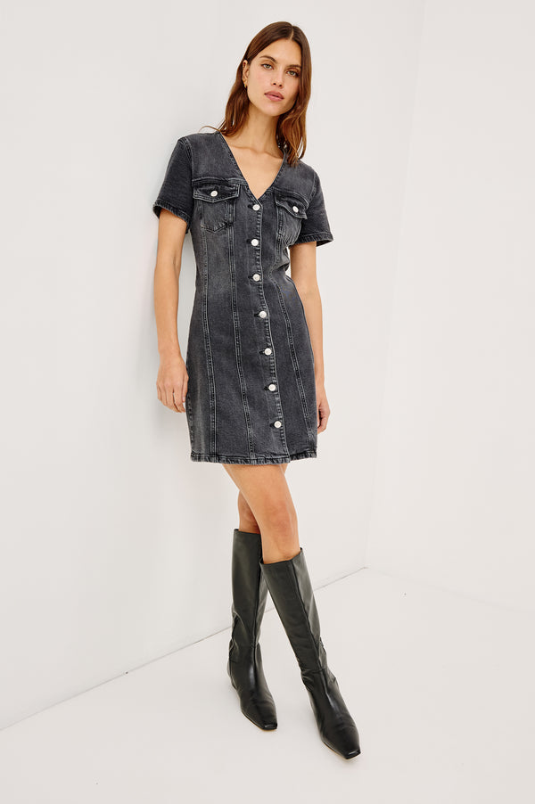 Rails Saratoga Dress Washed Black