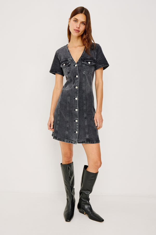 Rails Saratoga Dress Washed Black