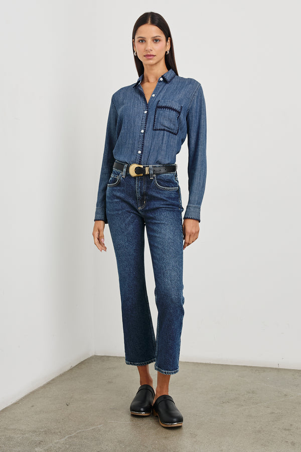 Rails Saya Shirt Dark Vintage Wash