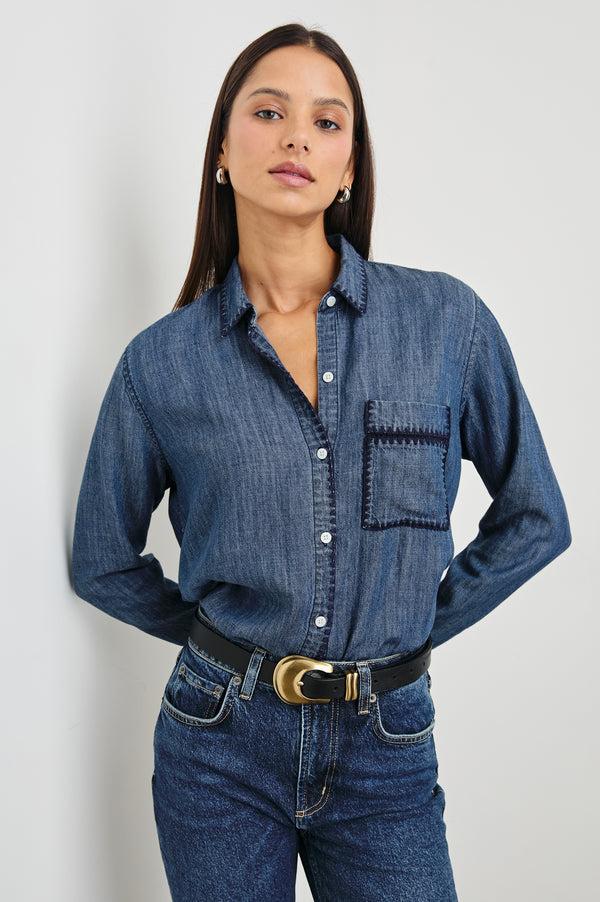 Rails Saya Shirt Dark Vintage Wash