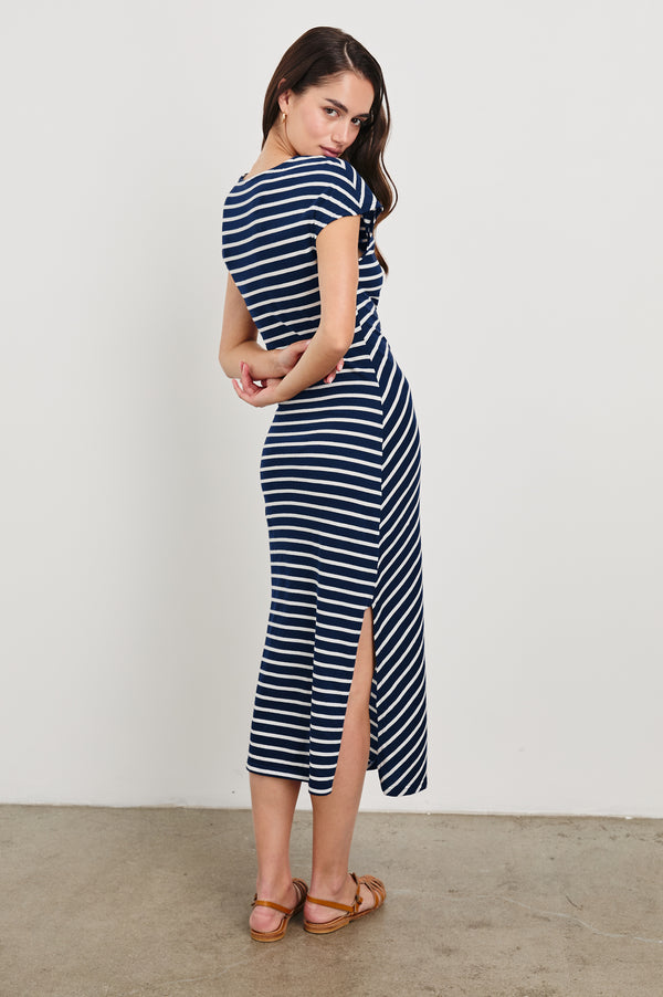 Rails Selah Dress Navy Ivory Stripe