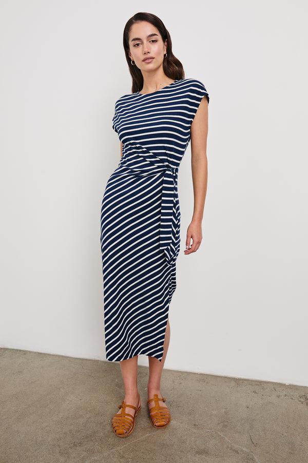 rails Selah dress Navy Ivory Stripe