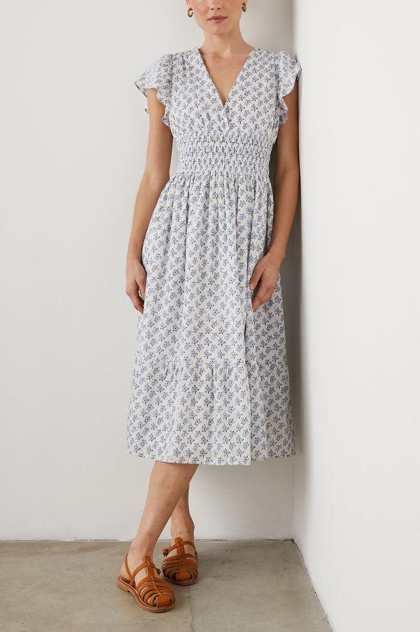 Rails Seona Dress White Blue Ivy
