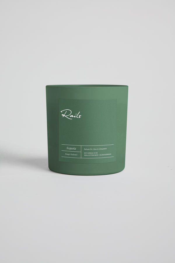 rails Sequoia candle Green