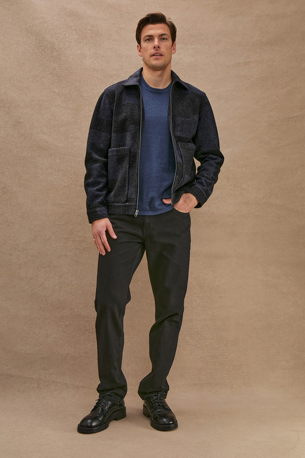 Rails Simon Jacket Black Navy Block