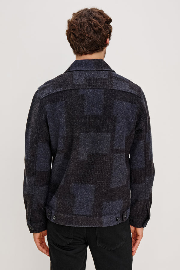 Rails Simon Jacket Black Navy Block