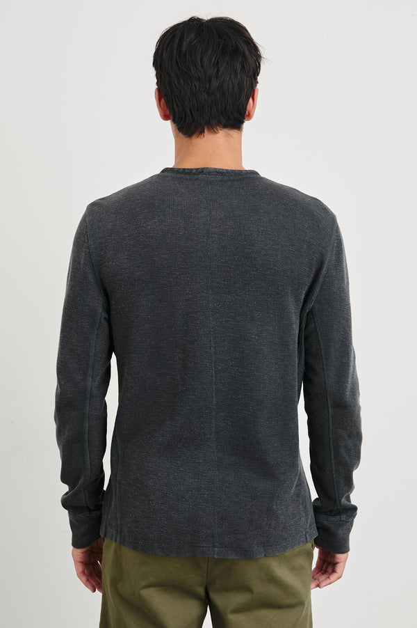Rails Soto Henley Washed Black