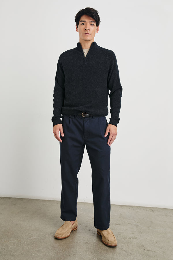 rails Stark quarter zip Cast Iron