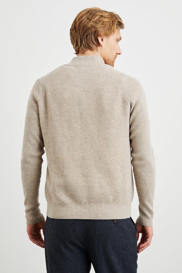 Rails Stark Quarter Zip Oat Melange