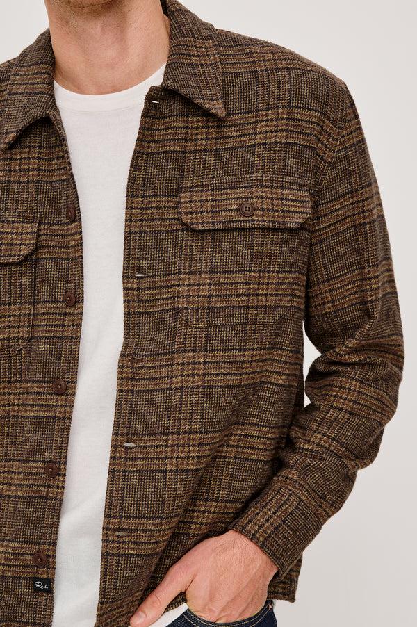 rails Stellan shirt jacket Darkwood