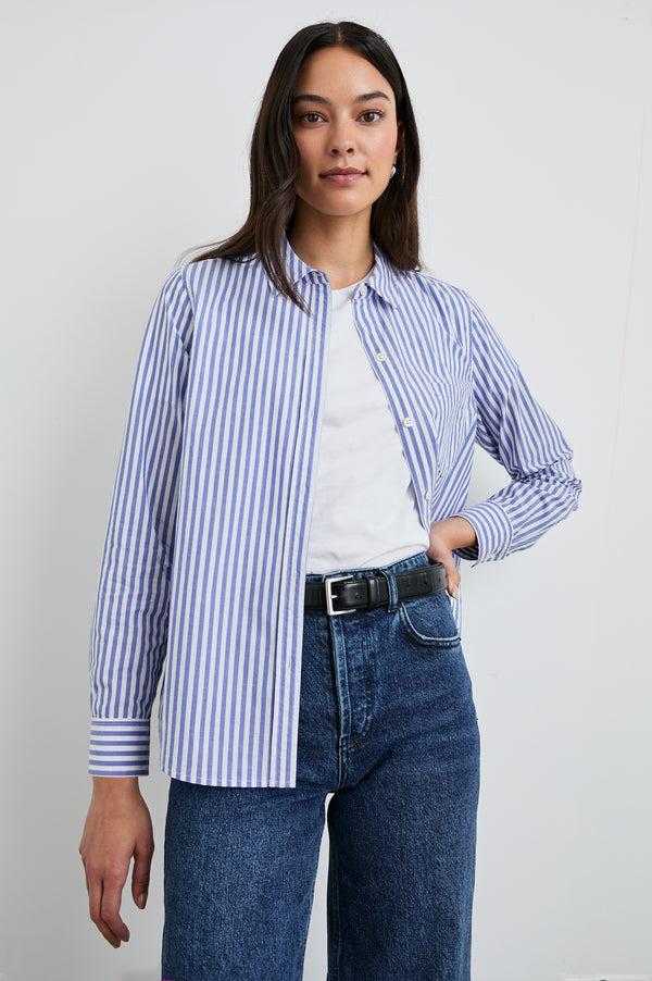 Rails Stina Shirt Mariner White Stripe